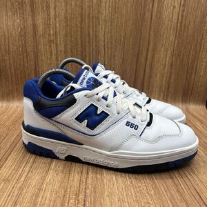 New Balance 550 Men's Size 9 D White Team Royal Shoes Sneakers BB550SN1